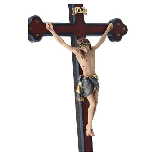 Crucifix with Jesus Christ Siena model in antique Baroque style 7