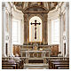 Crucifix coloré Christ Sienne croix baroque vieillie s3