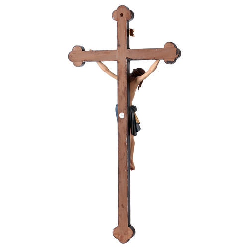 Crucifix coloré Christ Sienne croix or baroque 5
