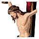 Crocefisso colorato Cristo Siena croce oro barocca s2