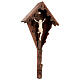 Flurkreuz aus gebeiztem Tannenholz mit Corpus Christi aus Holz mit Natur-Finish s5