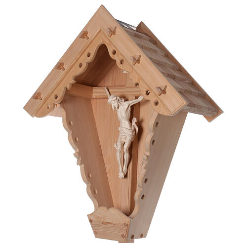 Cristo su Croce di Campagna larice Valgardena naturale 7