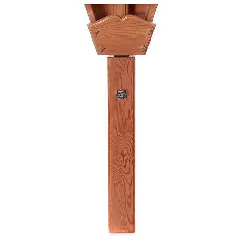 Christ sur croix de campagne mélèze résistant à l'eau Val Gardena naturel 10