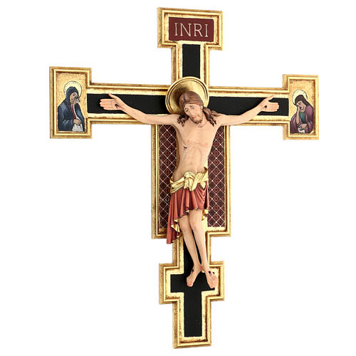 Kruzifix von Cimabue bemalten Grödnertal Holz 4