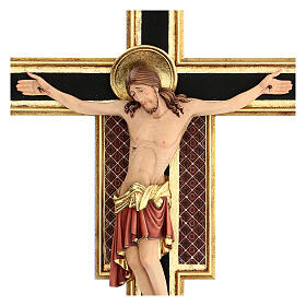 Crucifijo Cimabue madera Val Gardena pintada