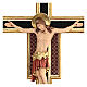 Crucifix Cimabue bois Val Gardena peint s2