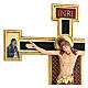 Crucifix Cimabue bois Val Gardena peint s5