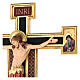 Crucifix Cimabue bois Val Gardena peint s7