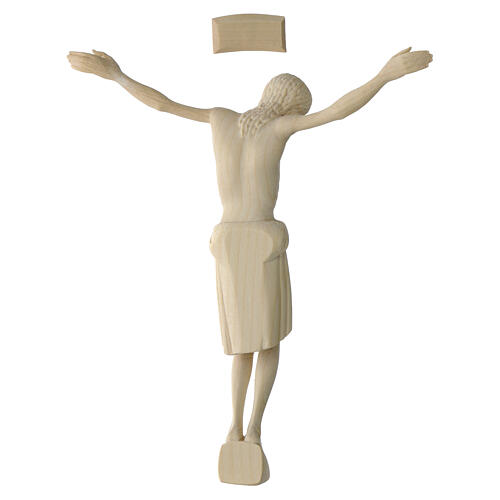 San Damiano Body of Christ in natural wood, Val Gardena 4