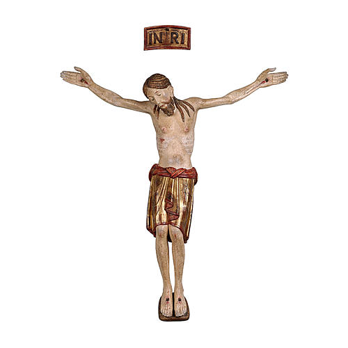 San Damiano Body of Crist in wood with pure gold drape, Val Gardena 1