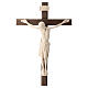Crucifijo San Damián cruz recta madera Val Gardena natural s5
