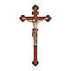 Krucyfiks San Damiano, krzyż barokowy, wyk. czyste złoto, drewno Valgardena, złote szaty s1