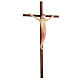 Crucifix in wood with straight cross, watercolours, Ambiente Design, Val Gardena s5