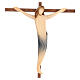 Crucifix Ambiente Design croix droite lisse bois Val Gardena peint s2
