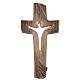 Croce ambiente Design Rustico Risorto legno Valgardena brunito 3 colori s1