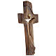 Croce ambiente Design Rustico Risorto legno Valgardena brunito 3 colori s3
