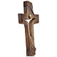 Krzyż Ambiente, Design rustykalny, Chrystus Zmartwychwstały, drewno Valgardena, przyciemniany na 3 kolory s3