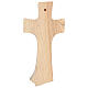 Cross Rustico Design with Holy Family in natural wood Val Gardena s6