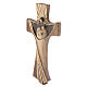 Cross in burnished wood Holy Family, Ambiente Design, Val Gardena s3