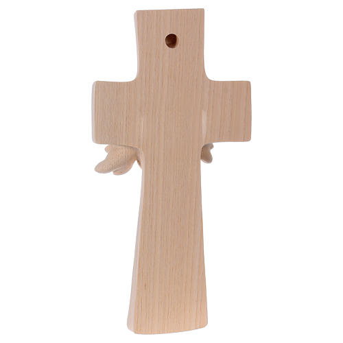 Cross with tree of Life ambiente design Valgardena in natural wood 3