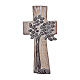 Tree of Life cross Ambiente Design country style in wood of Valgardena burnished in 3 colours s1