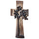 Cruz ambiente Design Rústico Árbol Vida madera Val Gardena bruñida 3 colores s1