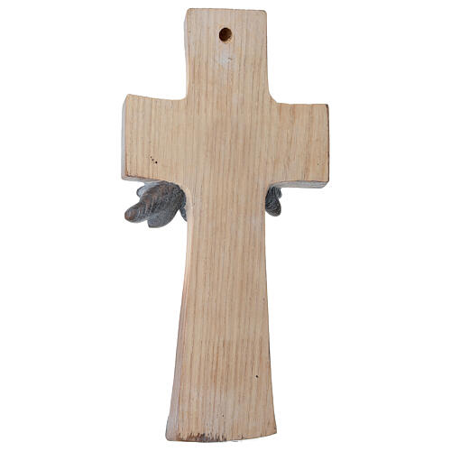 Croix Ambiente Design Rustico Arbre de Vie bois Val Gardena bruni 3 tons 4