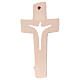 Cross of Piece Ambiente Design in wood and wax decorated with gold thread Valgardena s3