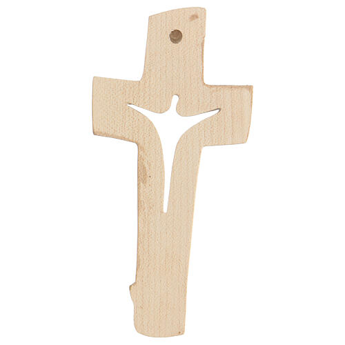 Kreuz des Friedens Grödnertal Holz Ambiente Design braunfarbig 4