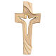 Kreuz des Friedens Grödnertal Holz Ambiente Design braunfarbig s1