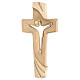 Kreuz des Friedens Grödnertal Holz Ambiente Design braunfarbig s2