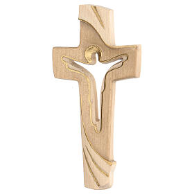 The Cross of Peace Ambiente Design in wood of Valgardena burnished in 3 colours
