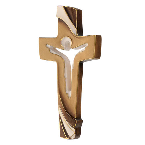 Kreuz des Friedens bemalten Grödnertal Holz Ambiente Design 3