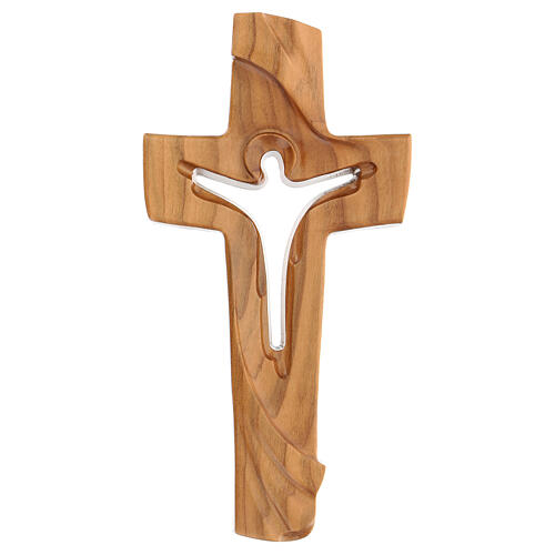 The Cross of Peace in cherry wood satinized Ambiente Design Valgardena 1