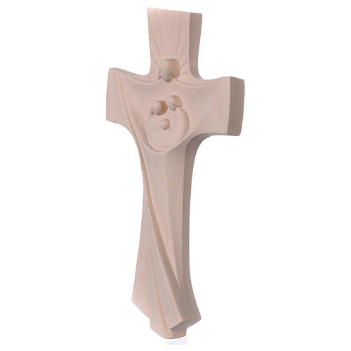 Cross of the Family Ambiente Design in natural wood of Valgardena 3