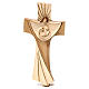 Cross of the Family Ambiente Design in wood of Valgardena burnished in 3 colours s1