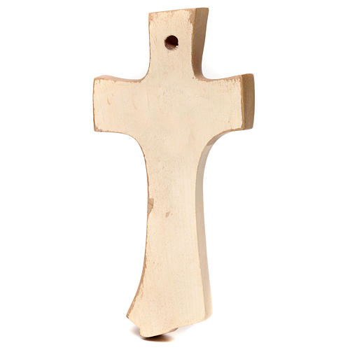 Cross of the Family Ambiente Design in wood of Valgardena burnished in 3 colours 3