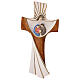 Cross of the Family Ambiente Design in wood of Valgardena painted with water colours s5