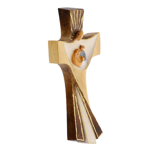 Cruz de la Familia Pintada Modelo "Ambiente Design" Madera de Cerezo Natural Val Gardena 4