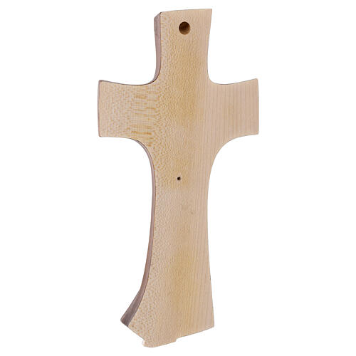 Cruz de la Familia Pintada Modelo "Ambiente Design" Madera de Cerezo Natural Val Gardena 5