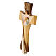 Cruz de la Familia Pintada Modelo "Ambiente Design" Madera de Cerezo Natural Val Gardena s3