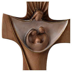 Croce della famiglia Ambiente Design legno Valgardena dipinta