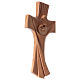 Holy Family cross satinated cherry wood modern style Val Gardena s3