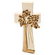 The Tree of Life cross Ambiente Design in wood of Valgardena and wax decorated with gold thread s1