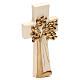 Croce Albero della Vita Ambiente Design legno Valgardena cerata filo oro s3