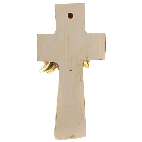 Croce Albero della Vita Ambiente Design legno Valgardena dipinta 3