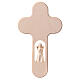 Cross with Angel natural finish 20 cm s1