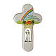 Croix colorée avec Ange 21 cm Val Gardena ITA s1