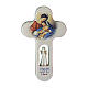 Wood cross with Angels, Hail Mary, Val Gardena 21 cm GERMAN s1