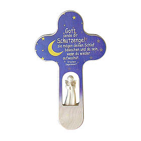 Crocifissi in legno: Crocetta colorata Angelo TEDESCO 21 cm Valgardena